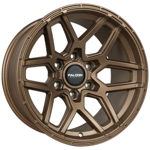 Falcon Wheels Rim T9 17x9 6x139.7 ET-15 106.3CB Full Matte Bronze - Picture 1 of 6