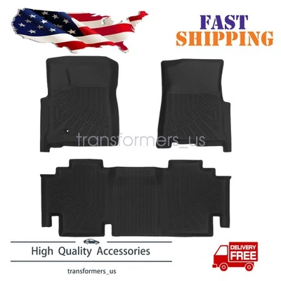 TPE Floor Mats Liners For 1999-2007 Ford F-250 F-350 Super Duty Extended Cab New - Image 1 of 4