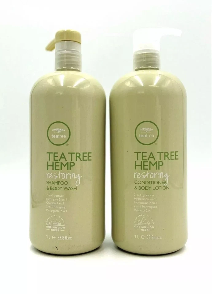 Paul Mitchell Tea Tree Hemp Restoring Shampoo & Conditioner Liter Duo - Image 1 of 1