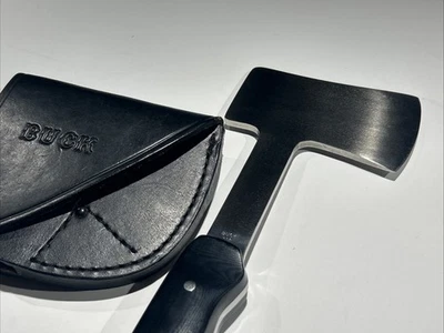 Hacha de cazadores Buck 106 de colección. HACHA DE CAMPING HACHA. Sello de dos líneas Foto 1 de 4