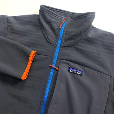 Chaqueta Patagonia 2025 R2 TechFace Para Hombre Grande Cremallera Completa Gris Vellón Capa Media Foto 1 de 4