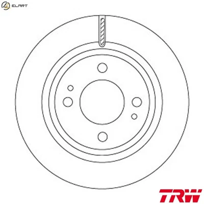 2x BRAKE DISC DF6908 FOR MITSUBISHI SPACE/MIRAGE/STAR/Hatchback ATTRAGE 1.0L - Image 1 of 4