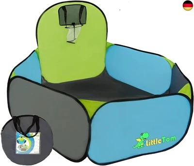 LittleTom Kinder Bällebad mit Basketball Korb - 120x100cm Spielzeug Pool ohne
