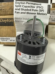 Dayton 3M778E HVAC Lüfter Gebläsemotor Open Air - über 1/20 PS 1550 U/min 71635108 Neu! - Bild 1 von 7