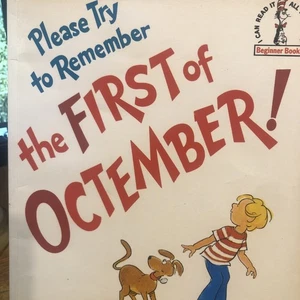 Please try to Remember...Octember! Theo. LeSieg PB 1978 1st ed., Vintage VG++ - Picture 1 of 7