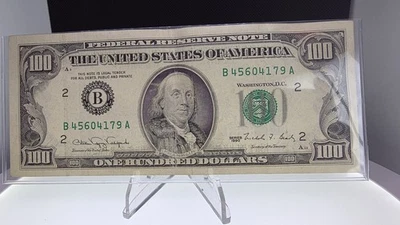 🔥1990 $100 Dollar Note  Minor Fading. Crisp And Clean Edges🔥 - Image 1 of 2