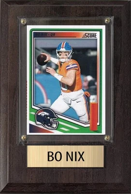 Placa de presente Bonix Denver Broncos 2025 Donruss Score Prizm Topps 4x6 - Imagem 1 de 4