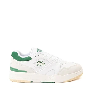 Lacoste LINESHOT 23 Men's Sneakers Low Top Shoes~SZ 10~WHITE/GREEN - Picture 1 of 6
