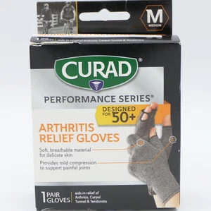 Curad Performance Series Arthritis Relief Handschuhe für Alter 50+ Größe Medium 1 Paar - Bild 1 von 5
