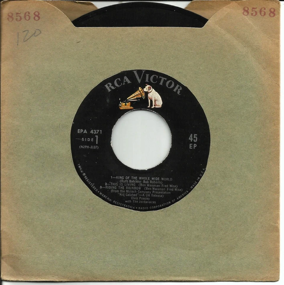 *ELVIS PRESLEY In Kid Galahad* 1962 VG+ Vinyl RCA Victor Records EP 45rpm *2s/1s - Image 1 of 2