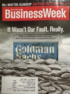 Business Week April 2010 Goldman Sachs Bloomberg Bill Bratton Magazine - Picture 1 of 2