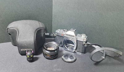 🐾[Casi COMO NUEVA] Cámara Konica Autoreflex T3 + Hexanon AR 1.7 50mm con estuche de JAPÓN Foto 1 de 4