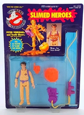 The Real Ghostbusters Slimed Heroes Peter Venkman & Tooth Ghost Kenner Unpunched - Image 1 of 4
