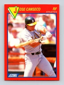1989 Score Baseball's 100 Hottest Players #1 Jose Canseco Oakland Athletics - Imagen 1 de 2