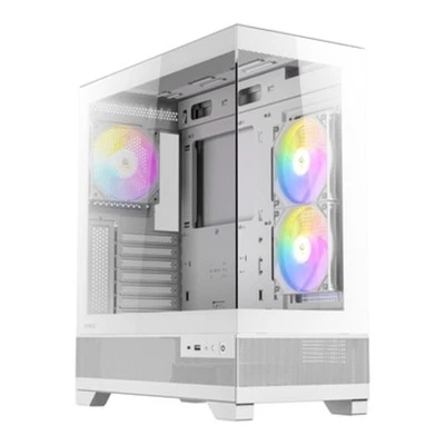 ANTEC CX700 ATX Mid Tower Gaming Case - White - 3 x ARGB Fans - Glass Side/Front - Image 1 of 4