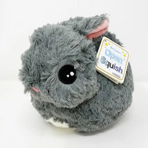 Squishable Mini Netherland Dwarf Rabbit Plush 7" Dark Gray Retired 2018 NEW - Picture 1 of 9
