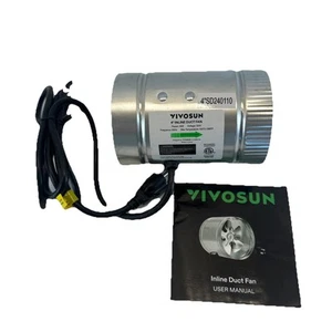 VIVOSUN 4" Inline Fan HVAC Exhaust Blower Ventilation Fan - Picture 1 of 3