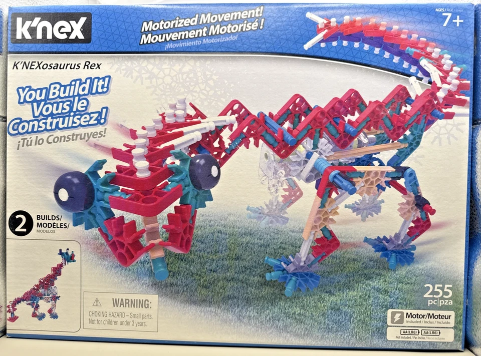 K’NEX Beasts Alive – K'NEXosaurus Rex 255 Piece Building Set Motorized BRAND NEW - Image 1 of 3