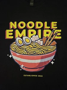 Noodle Empire Est 2022 Black Graphic Tee Tshirt Logo Gildan Softstyle Large - Bild 1 von 8