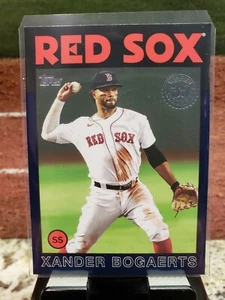2021 Topps Xander Bogaerts #86B-28 1986 35th Anniversary Blue Parallel - Picture 1 of 6