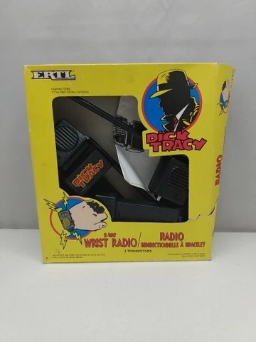DICK TRACY 2 WAY WRIST RADIO (1990 ERTL) -- Open Box / New Contents 134 Cover
