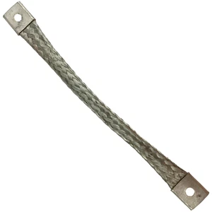 12" Braided Ground Strap Bonding Tinned Copper Vibration Resistant Heavy Duty - Picture 1 of 4