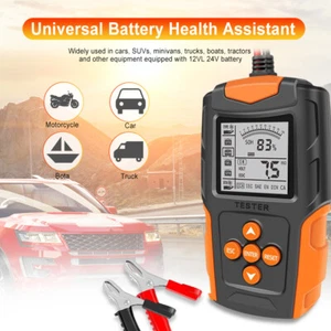 12V-24V Auto Batterietester Digital KFZ Diagnosegerät Akku Prüfer Testgerät DE - Bild 1 von 11