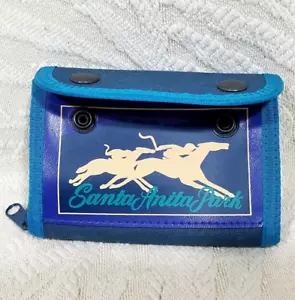 VINTAGE SANTA ANITA PARK PFERDERENNEN SOUVENIR VERSCHENKEN DOPPELFALTGELDBÖRSE - Bild 1 von 13