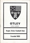 Otley V Fylde 6 Feb 1988 Otley Rugby Programme