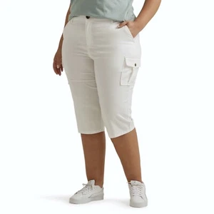 NWT Womens Lee White Flex to Go Relaxed Fit Cargo Skimmer - U Pick - MSRP $50 - Picture 1 of 5