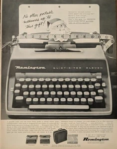 1960 Remington Schreibmaschine Printanzeige, langlebigste tragbare elektrische Schreibmaschine - Bild 1 von 1