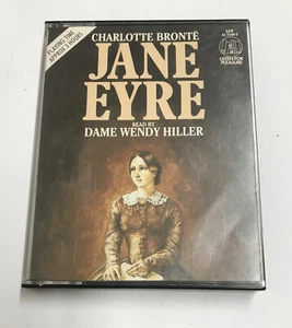 Charlotte Bronte - Jane Eyre 2 x Cassette Audiobook - Read By Dame Wendy Hiller - Picture 1 of 2