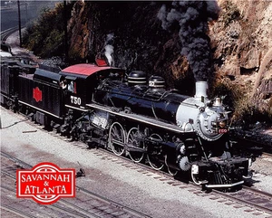 Savannah & Atlanta 750 Zug stabiles Blechschild Logo Foto - Bild 1 von 1