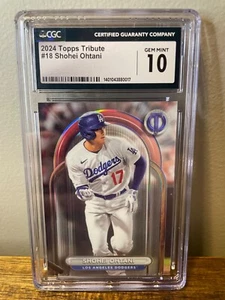 2024 Topps Tribute Shohei Otani #18 CGC 10 - Picture 1 of 2