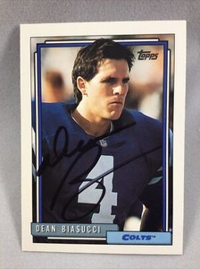 Dean Biasucci -West Carolina- Indianapolis Colts Autographed Card