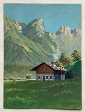 Aquarell Impressionist Willy Birklein Alpen 1933 Landschaft Bayern Tirol? #6