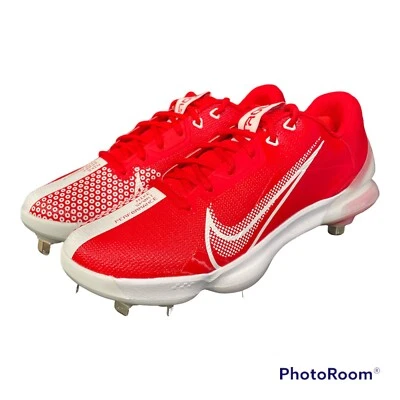 全新 Nike Force Zoom Trout 7 Pro 金属棒球鞋 红色 CQ7224-602 男式 10 码 — 第 1/4 张图片
