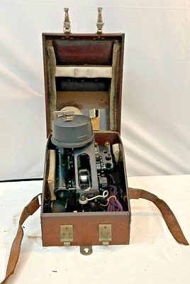 ORIGINAL WWII BRITTISH RAF BOMBER BUBBLE SEXTANT w/ORIG BOX - Image 1 of 4