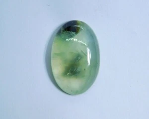 Schöner hochwertiger natürlicher grüner Prehnit Cabochon loser Edelstein 32 kt. ME-5712 - Bild 1 von 3