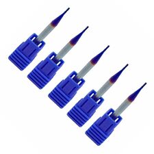 4-flute End Mills Milling Cutters 50mm 5pc D1x4x3x50-4F HRC65 Nano Blue