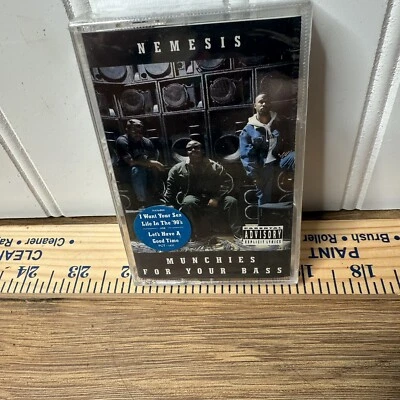 Deadstock Nemesis Munchies For Your Bass Cassette Tx Sealed Hip Hop Hype Sticker - Image 1 of 4