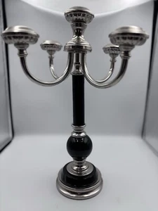 Uttermost Black/Silver 5 Candle Tabletop Candelabra Home Decor - Picture 1 of 6