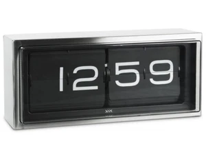 Leff Amsterdam Flip-over Brick Wand Tischuhr Design Uhr mit Edelstahlgehäuse