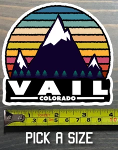 Vail Sticker Decal Colorado Keystone Breckenridge Copper Ski Snowboard Mountain - Picture 1 of 1