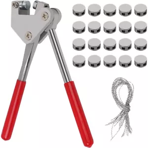 Plombenzange Bleiplombenzange Stahl mit 20x Plombendrähte & Plomben Set für Blei - Bild 1 von 12