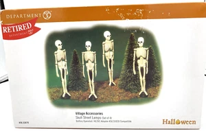DEPT 56 Village Accesorios HALLOWEEN CALAVERA FAROLAS Juego de 4 56.53079 - Imagen 1 de 3
