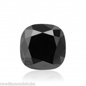 Diamant en vrac noir naturel de 3,02 carats, diamant en vrac taillé sur couss... - Foto 1 di 5