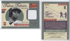 2013 Panini America's Pastime Future Fabrics /125 Aaron Hicks #AH Rookie RC