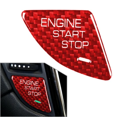Botón de parada de arranque del motor ajuste Cadillac ATS 2013-2019 ATS-L 2014-2019 coche rojo Foto 1 de 4