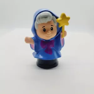 Fisher Price Little People Disney Fairy Godmother Figure w Wand - Picture 1 of 15